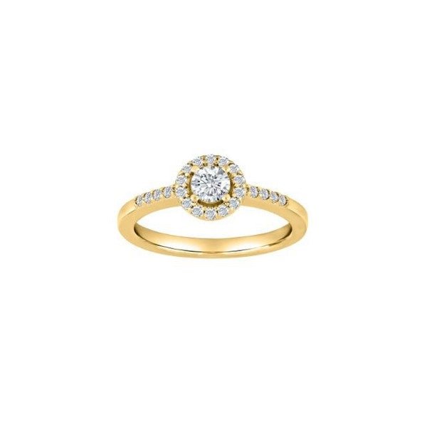 ELLENOR B ring i forgyldt sølv med zirkonia 7 mm – JoanliNor